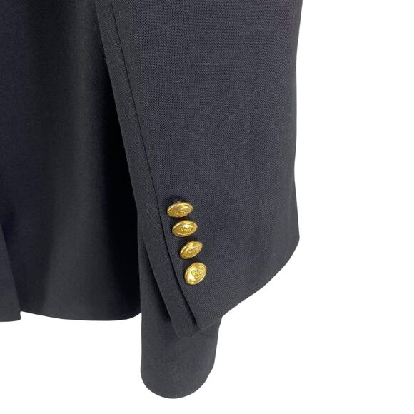 VINTAGE IZOD Black 1993 U.S. Open Button Up Sports Coat Jacket Blazer - Picture 8 of 9